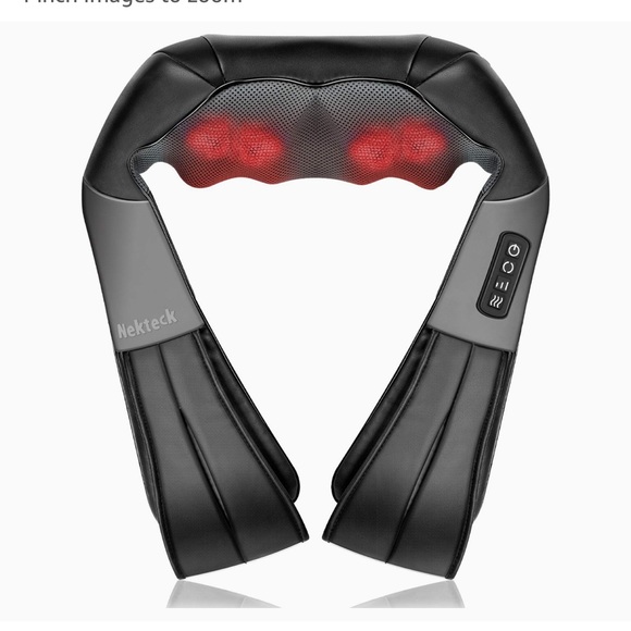 Nekteck Shiatsu Neck and Back Massager with Soothing Heat - Picture 1 of 10